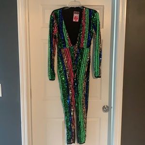 Sequin jumpsuit Medium